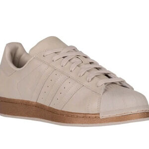 Adidas Superstar Low beige/Bronze shell toe Mens size7